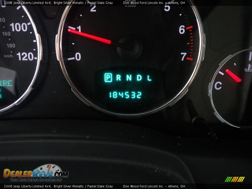 2008 Jeep Liberty Limited 4x4 Bright Silver Metallic / Pastel Slate Gray Photo #34