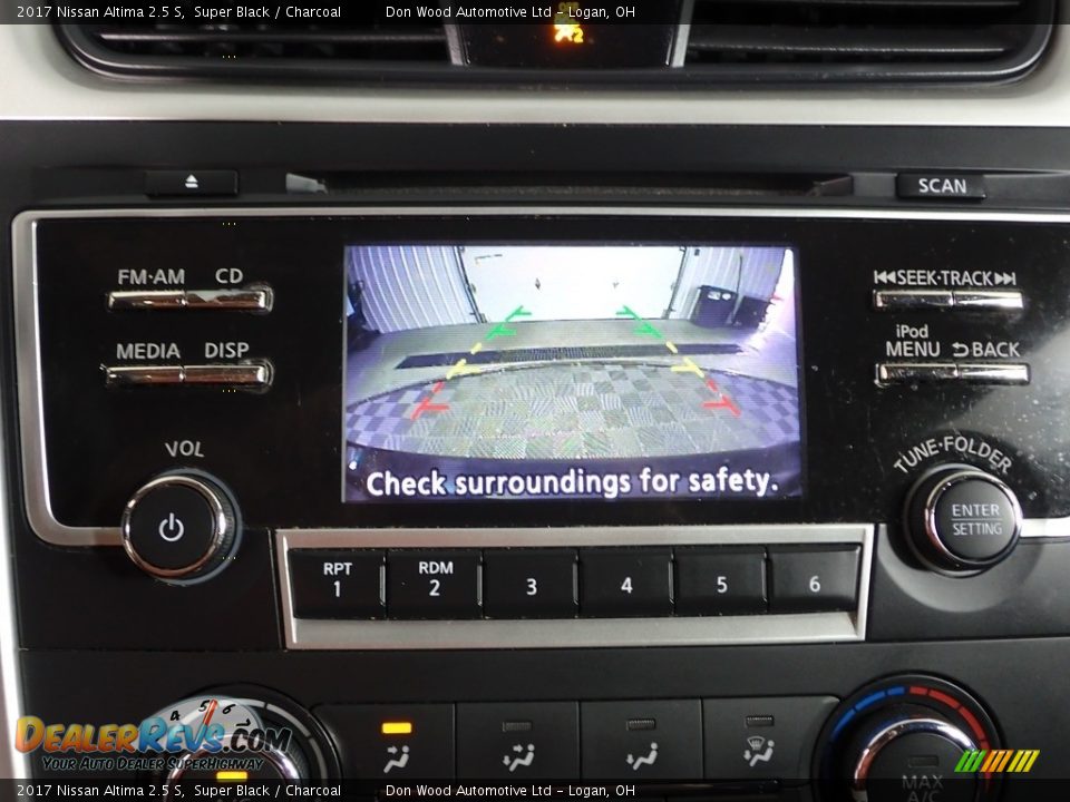 2017 Nissan Altima 2.5 S Super Black / Charcoal Photo #3