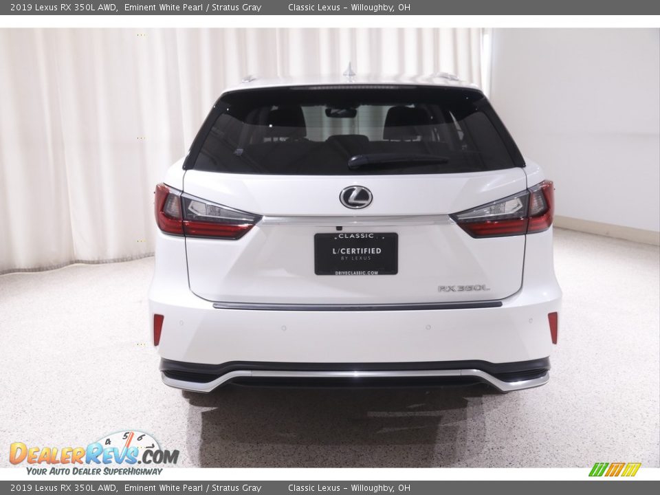 2019 Lexus RX 350L AWD Eminent White Pearl / Stratus Gray Photo #23