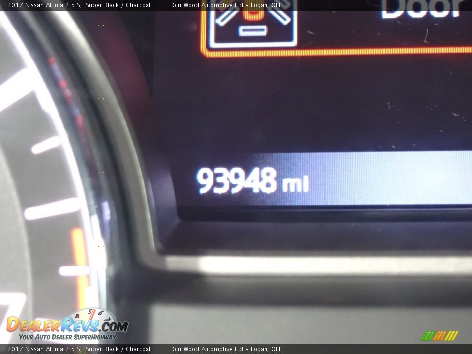 2017 Nissan Altima 2.5 S Super Black / Charcoal Photo #30