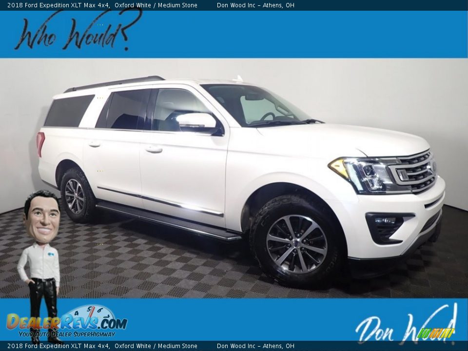 2018 Ford Expedition XLT Max 4x4 Oxford White / Medium Stone Photo #1