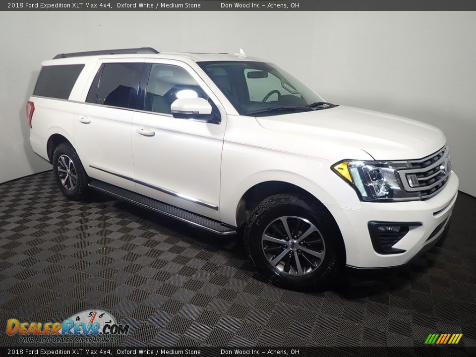 2018 Ford Expedition XLT Max 4x4 Oxford White / Medium Stone Photo #5