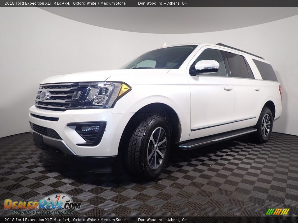 2018 Ford Expedition XLT Max 4x4 Oxford White / Medium Stone Photo #9