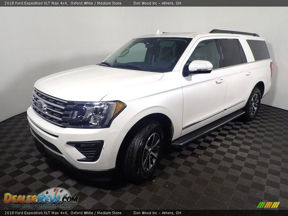 2018 Ford Expedition XLT Max 4x4 Oxford White / Medium Stone Photo #10