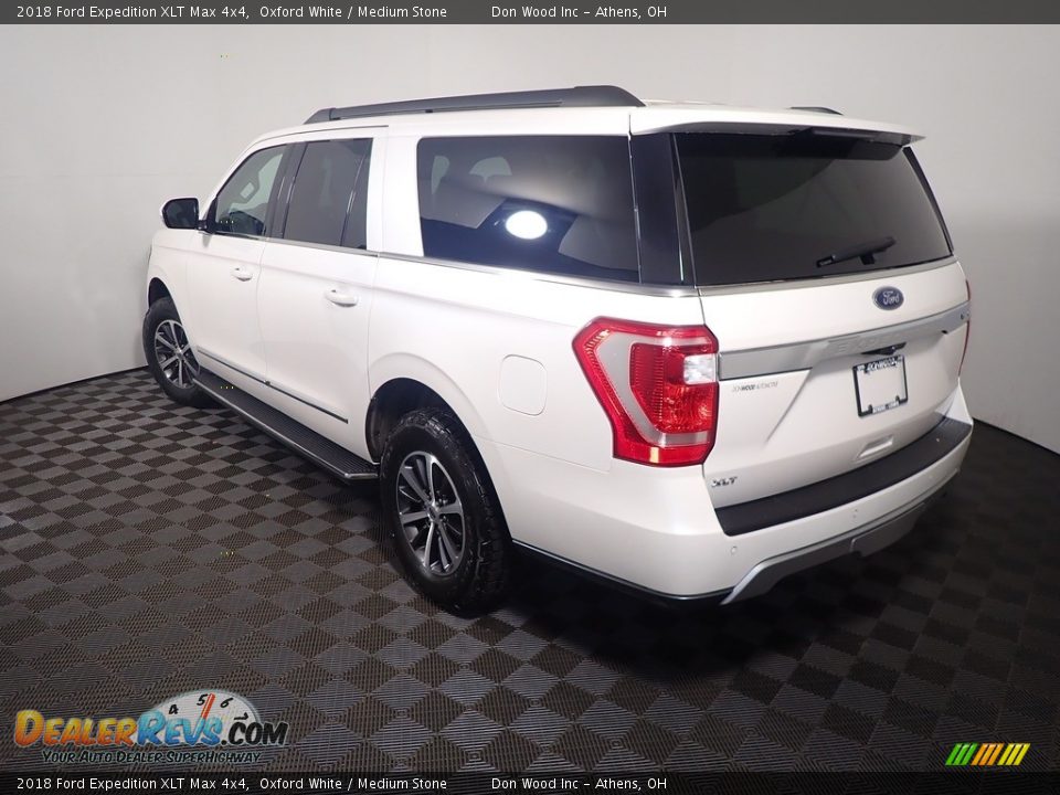 2018 Ford Expedition XLT Max 4x4 Oxford White / Medium Stone Photo #12