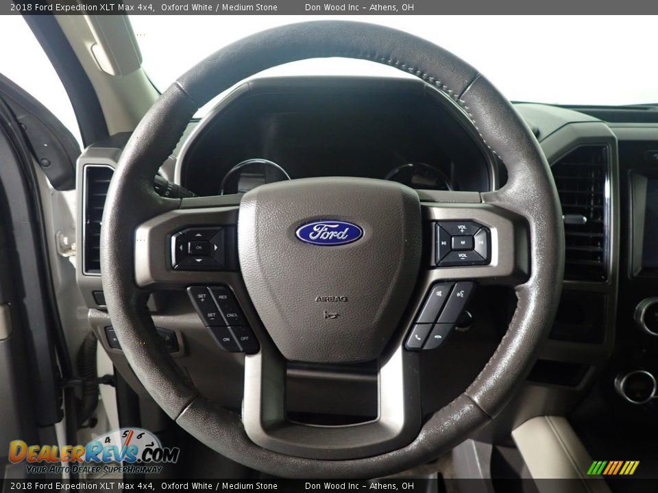 2018 Ford Expedition XLT Max 4x4 Oxford White / Medium Stone Photo #27