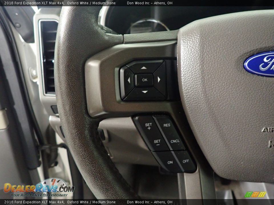 2018 Ford Expedition XLT Max 4x4 Oxford White / Medium Stone Photo #29