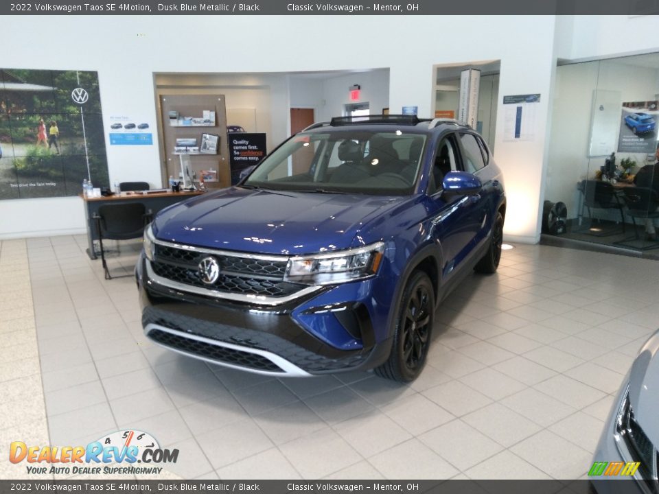 2022 Volkswagen Taos SE 4Motion Dusk Blue Metallic / Black Photo #1