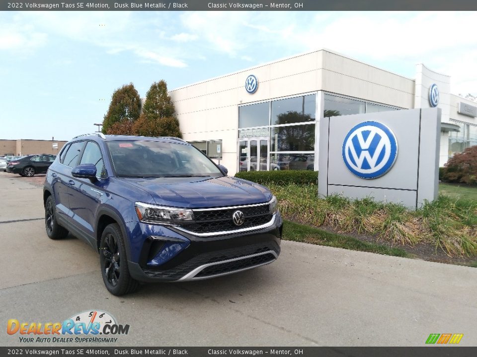 2022 Volkswagen Taos SE 4Motion Dusk Blue Metallic / Black Photo #1