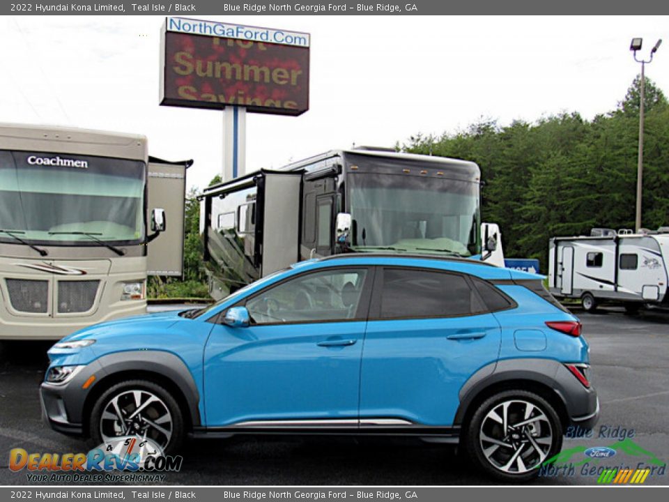 2022 Hyundai Kona Limited Teal Isle / Black Photo #2