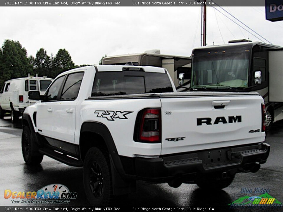 2021 Ram 1500 TRX Crew Cab 4x4 Bright White / Black/TRX Red Photo #3