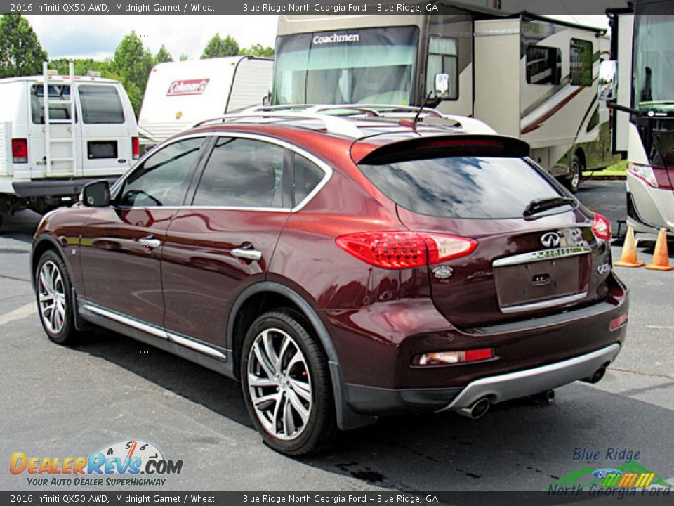 2016 Infiniti QX50 AWD Midnight Garnet / Wheat Photo #3