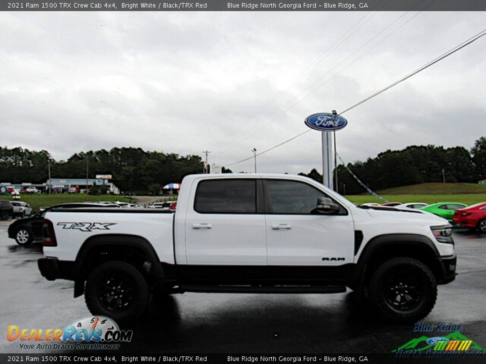 2021 Ram 1500 TRX Crew Cab 4x4 Bright White / Black/TRX Red Photo #6