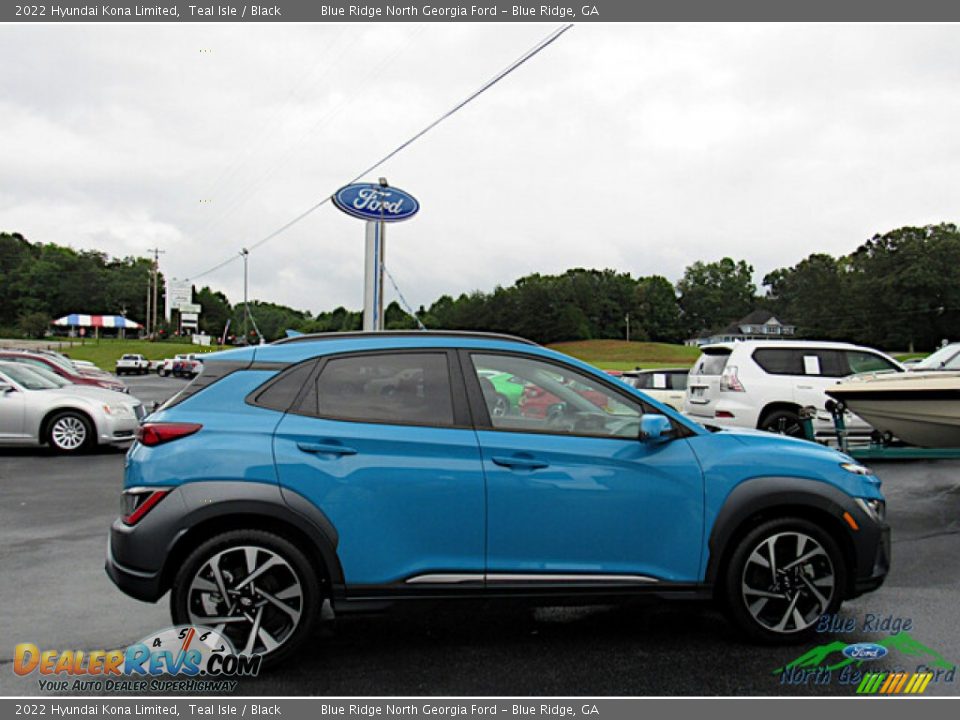 2022 Hyundai Kona Limited Teal Isle / Black Photo #6