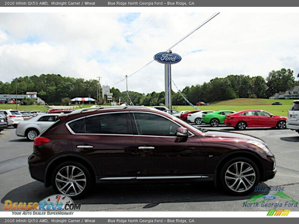 2016 Infiniti QX50 AWD Midnight Garnet / Wheat Photo #6