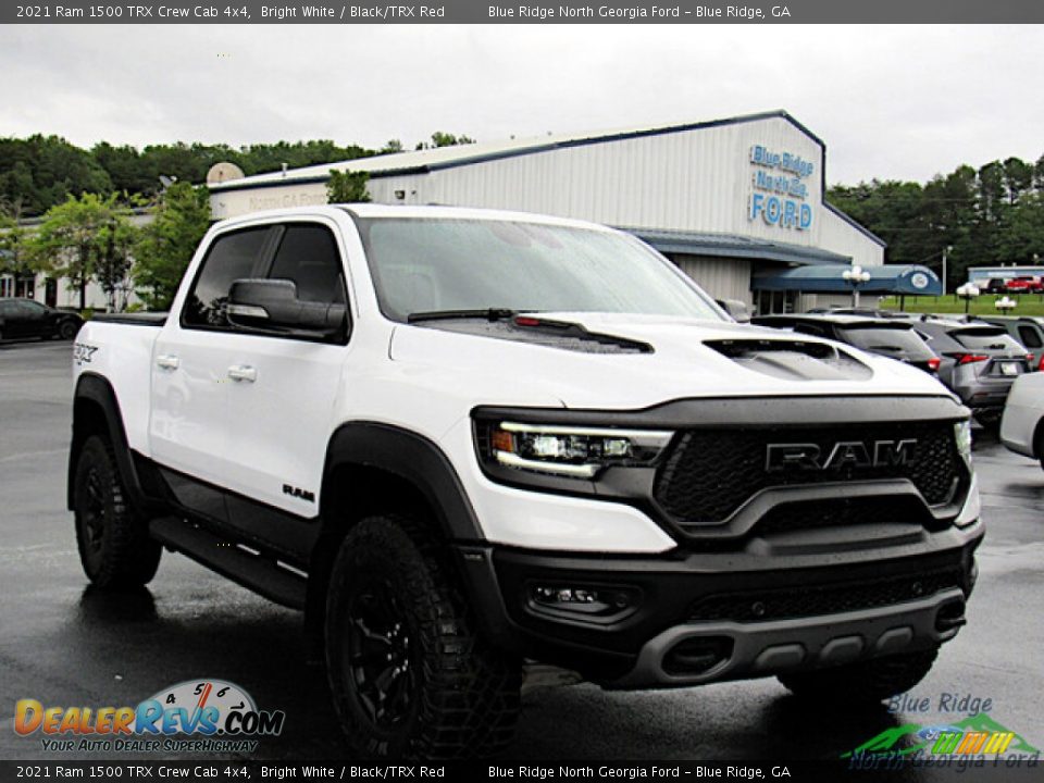 2021 Ram 1500 TRX Crew Cab 4x4 Bright White / Black/TRX Red Photo #7