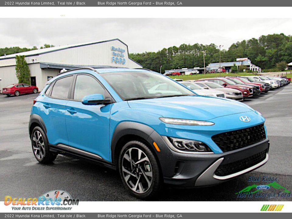 2022 Hyundai Kona Limited Teal Isle / Black Photo #7