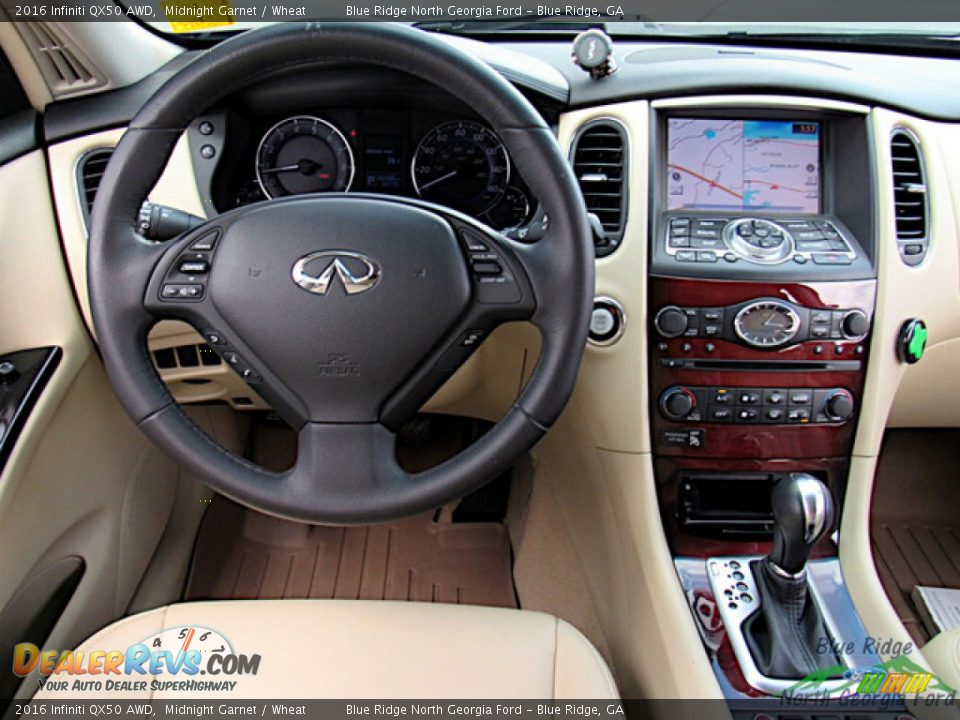 Wheat Interior - 2016 Infiniti QX50 AWD Photo #15