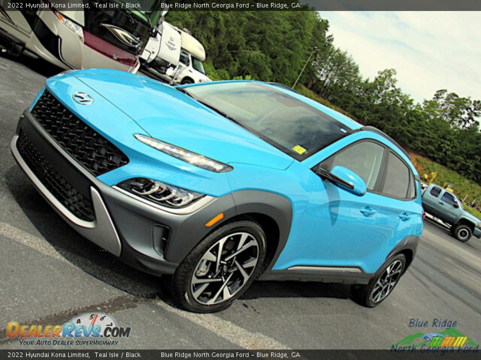 2022 Hyundai Kona Limited Teal Isle / Black Photo #24