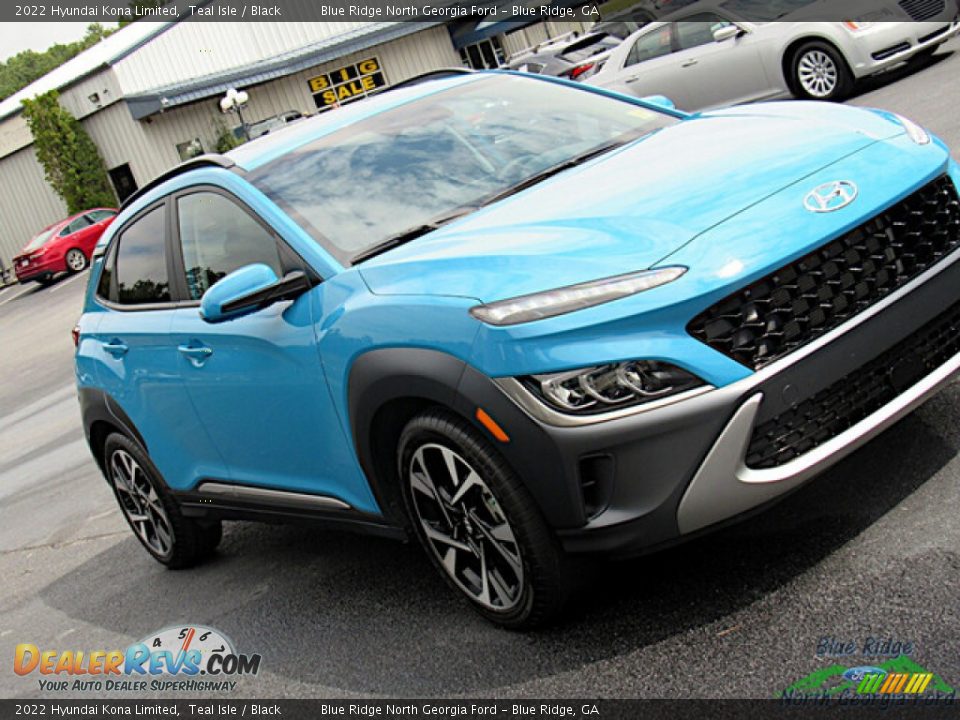 2022 Hyundai Kona Limited Teal Isle / Black Photo #25