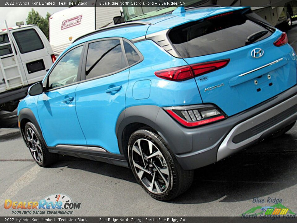 2022 Hyundai Kona Limited Teal Isle / Black Photo #27