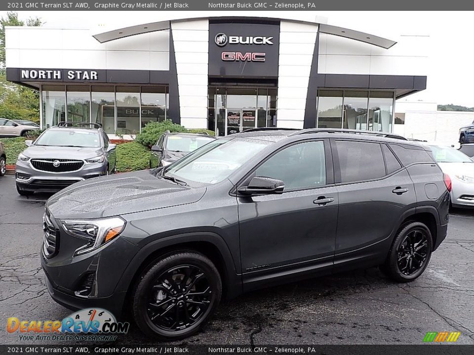 2021 GMC Terrain SLT AWD Graphite Gray Metallic / Jet Black Photo #1