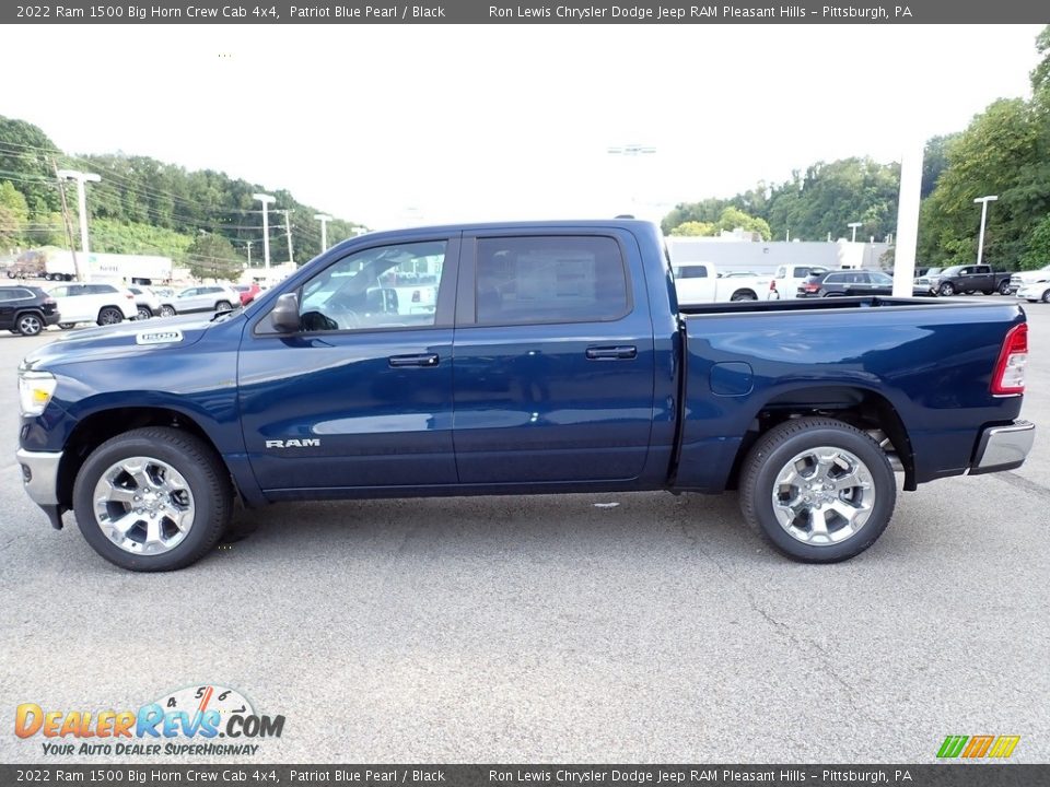 Patriot Blue Pearl 2022 Ram 1500 Big Horn Crew Cab 4x4 Photo #2