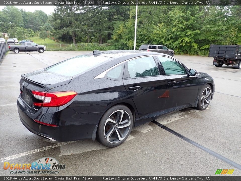 2018 Honda Accord Sport Sedan Crystal Black Pearl / Black Photo #4