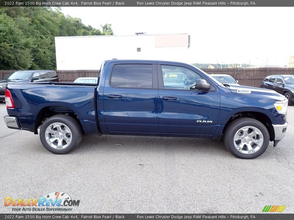 2022 Ram 1500 Big Horn Crew Cab 4x4 Patriot Blue Pearl / Black Photo #6