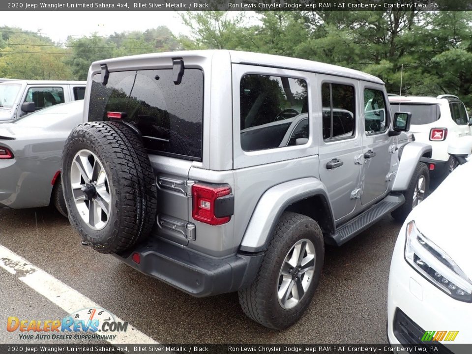 2020 Jeep Wrangler Unlimited Sahara 4x4 Billet Silver Metallic / Black Photo #3