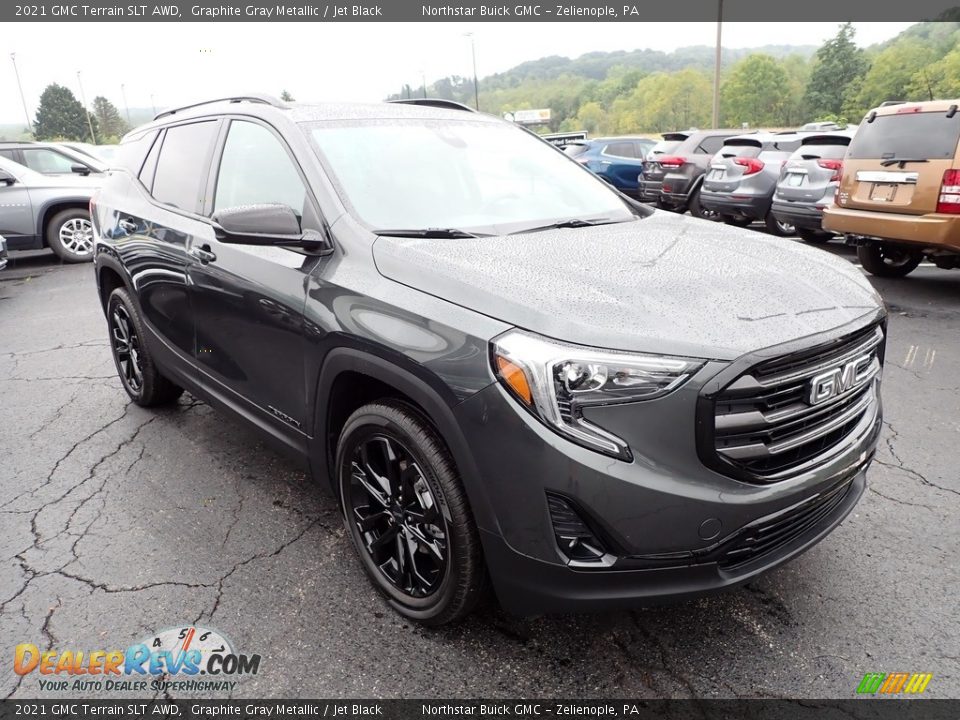 2021 GMC Terrain SLT AWD Graphite Gray Metallic / Jet Black Photo #9