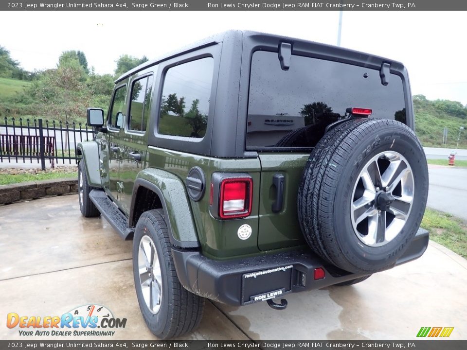 2023 Jeep Wrangler Unlimited Sahara 4x4 Sarge Green / Black Photo #3