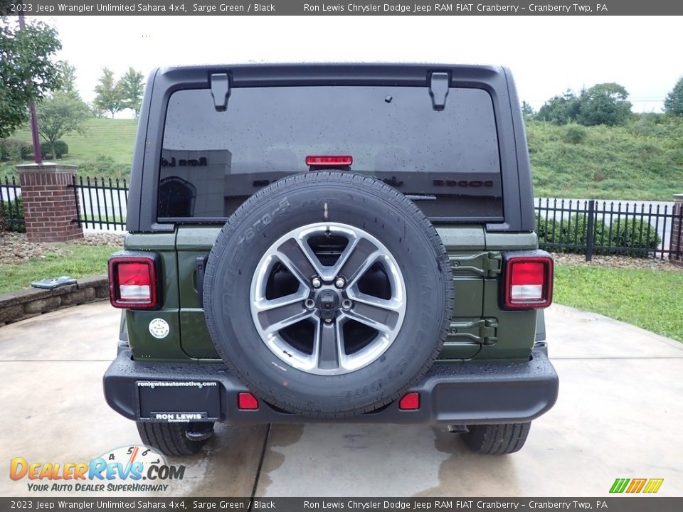 2023 Jeep Wrangler Unlimited Sahara 4x4 Sarge Green / Black Photo #4