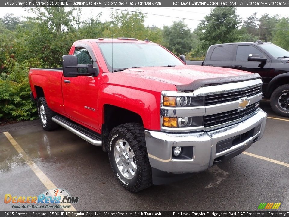 Front 3/4 View of 2015 Chevrolet Silverado 3500HD LT Regular Cab 4x4 Photo #3