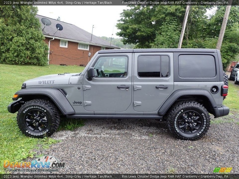 Sting-Gray 2023 Jeep Wrangler Unlimited Willys 4x4 Photo #2