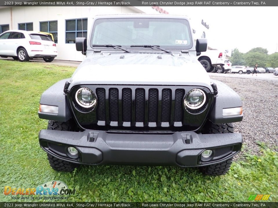 2023 Jeep Wrangler Unlimited Willys 4x4 Sting-Gray / Heritage Tan/Black Photo #8