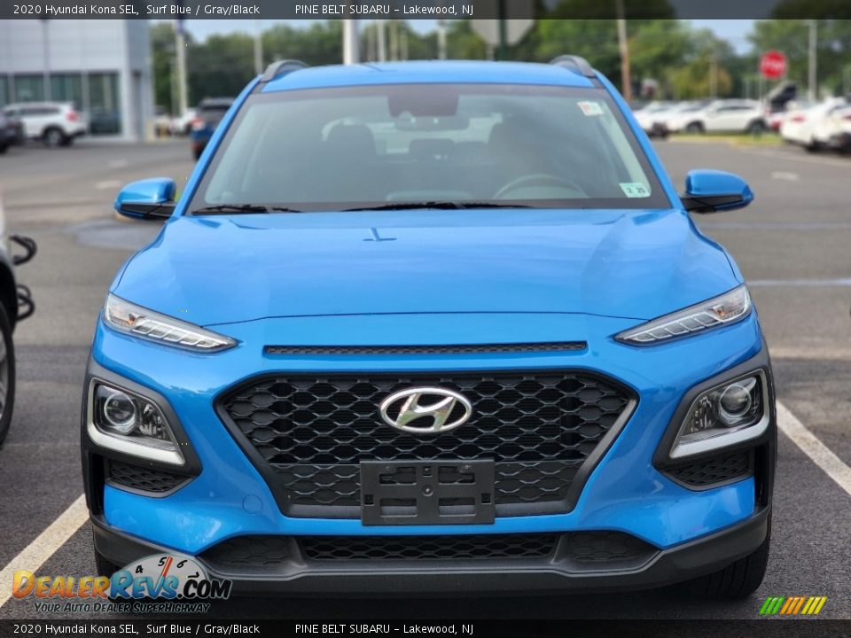 2020 Hyundai Kona SEL Surf Blue / Gray/Black Photo #3