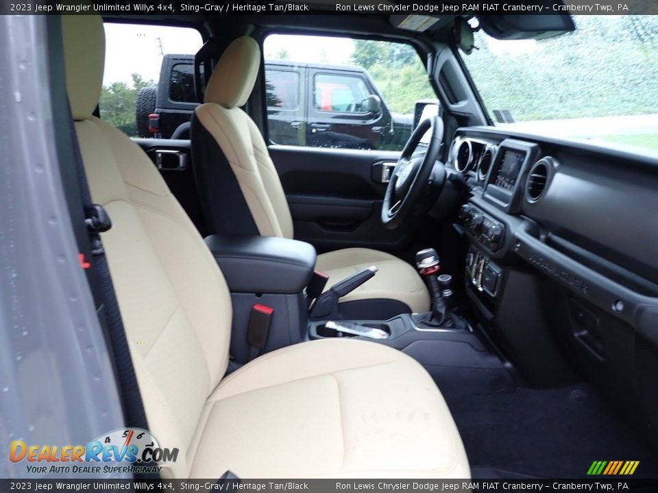Front Seat of 2023 Jeep Wrangler Unlimited Willys 4x4 Photo #10