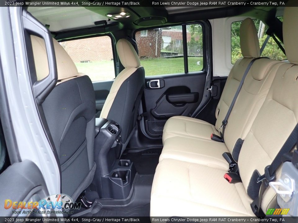 Rear Seat of 2023 Jeep Wrangler Unlimited Willys 4x4 Photo #12