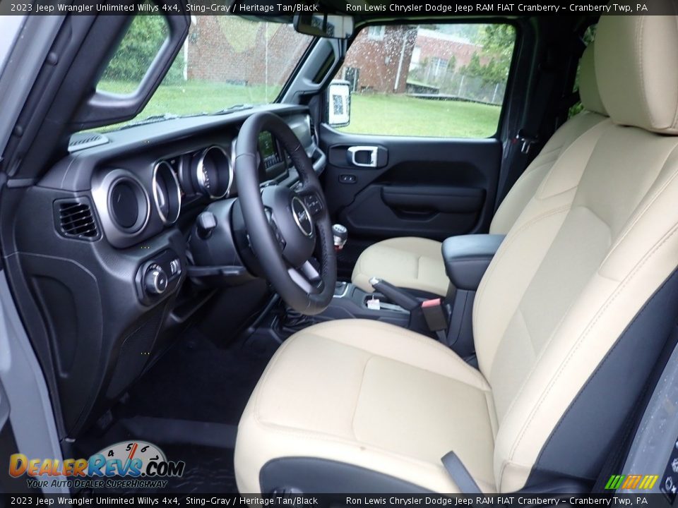 Front Seat of 2023 Jeep Wrangler Unlimited Willys 4x4 Photo #14