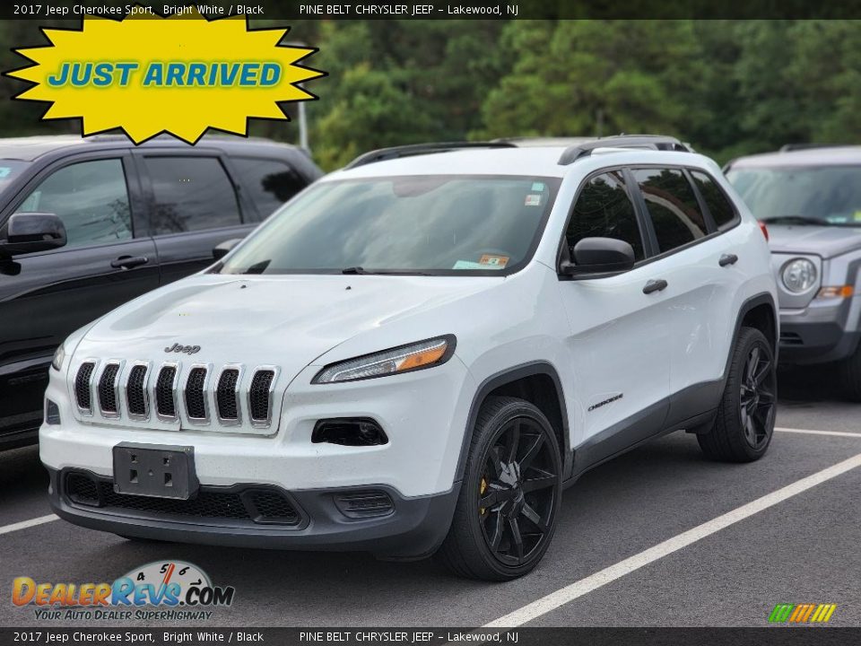 2017 Jeep Cherokee Sport Bright White / Black Photo #1