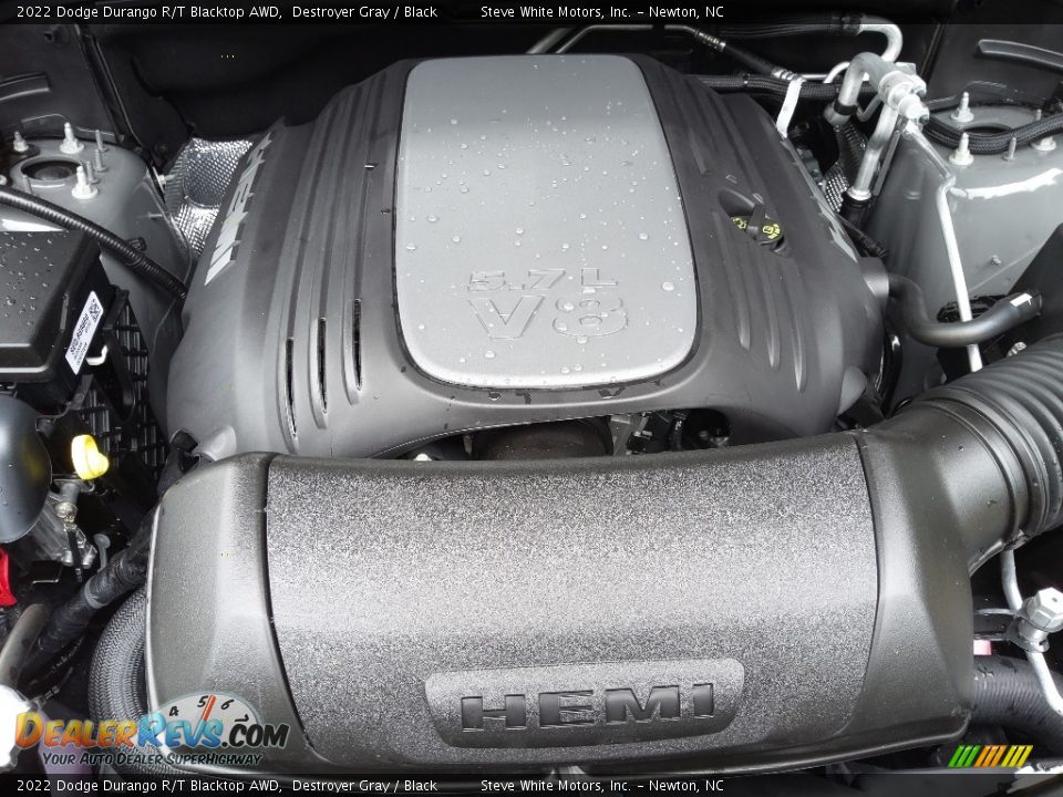 2022 Dodge Durango R/T Blacktop AWD 5.7 Liter HEMI OHV 16-Valve VVT V8 Engine Photo #9