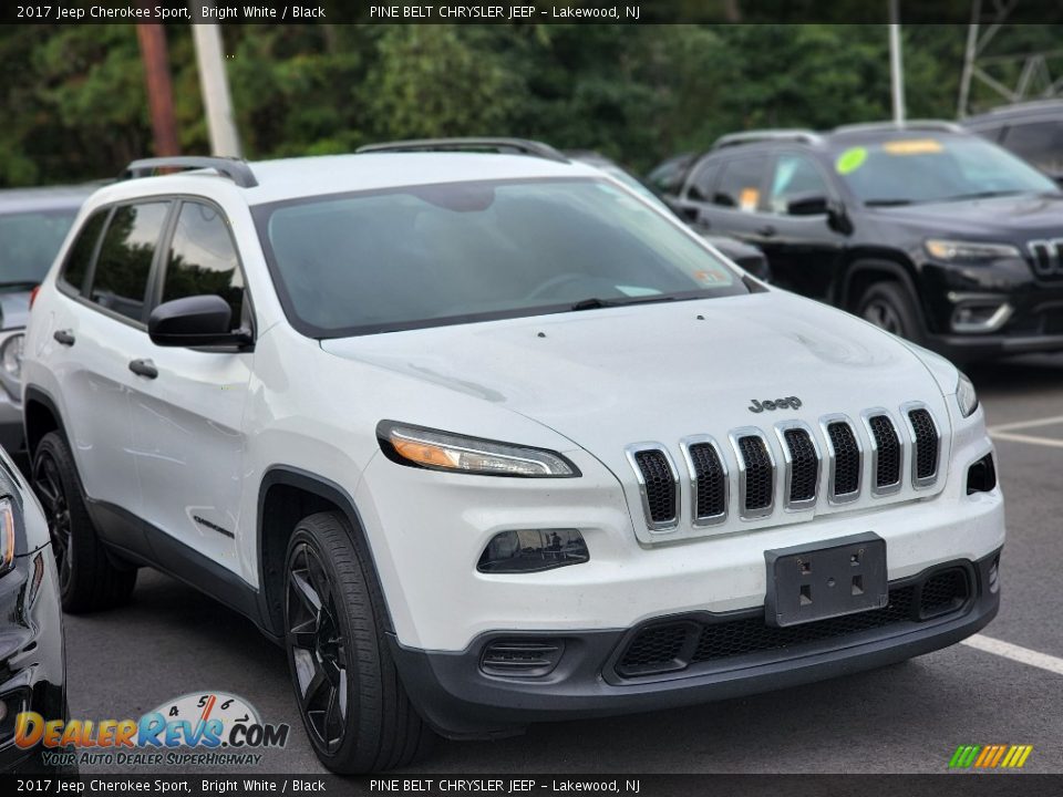 2017 Jeep Cherokee Sport Bright White / Black Photo #3