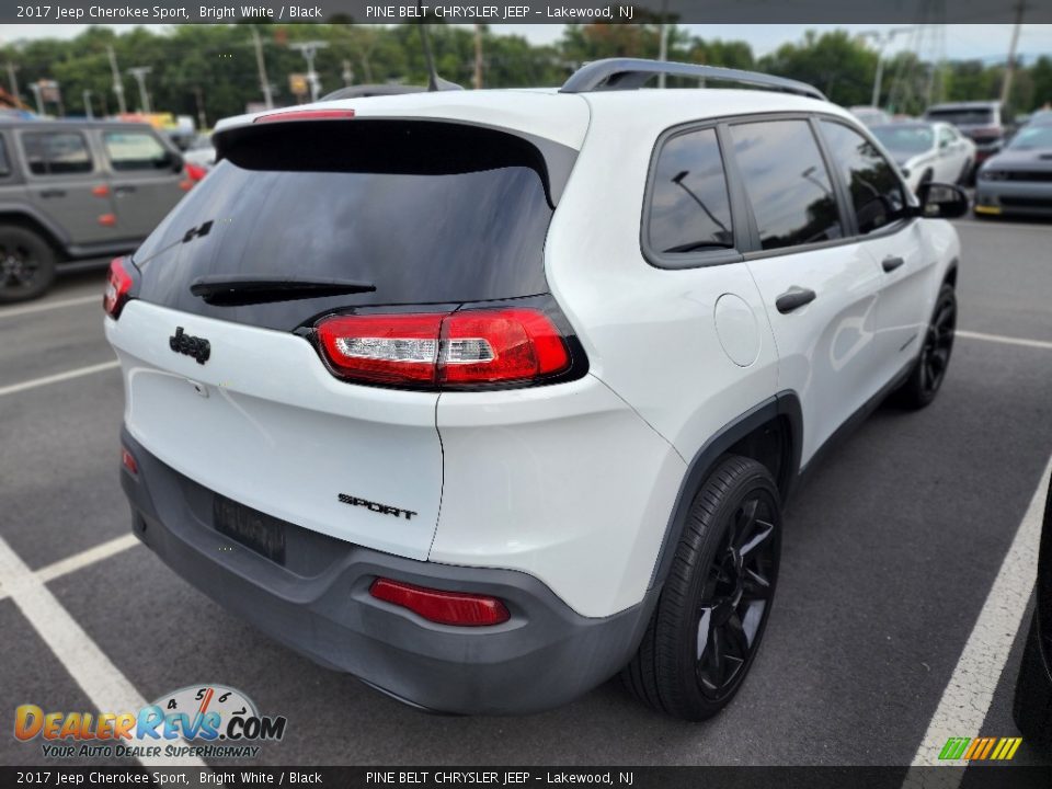 2017 Jeep Cherokee Sport Bright White / Black Photo #5