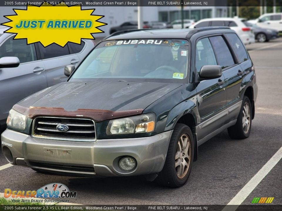 2005 Subaru Forester 2.5 XS L.L.Bean Edition Woodland Green Pearl / Beige Photo #1