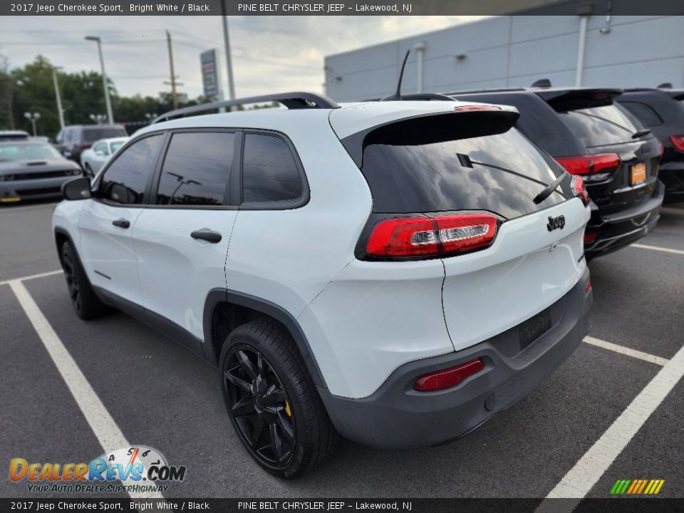 2017 Jeep Cherokee Sport Bright White / Black Photo #6