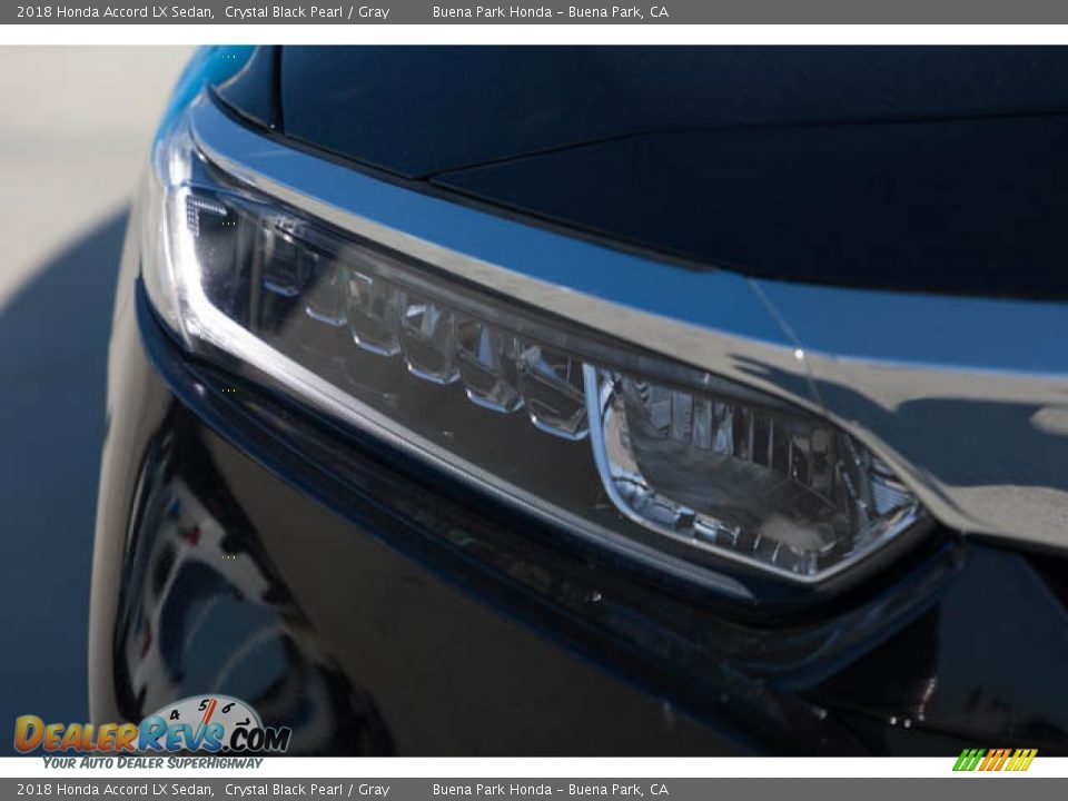 2018 Honda Accord LX Sedan Crystal Black Pearl / Gray Photo #8