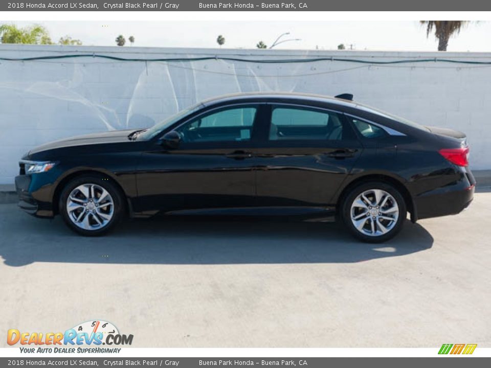 2018 Honda Accord LX Sedan Crystal Black Pearl / Gray Photo #10