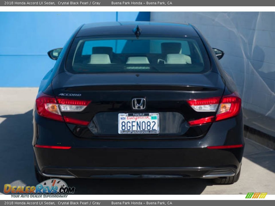 2018 Honda Accord LX Sedan Crystal Black Pearl / Gray Photo #11