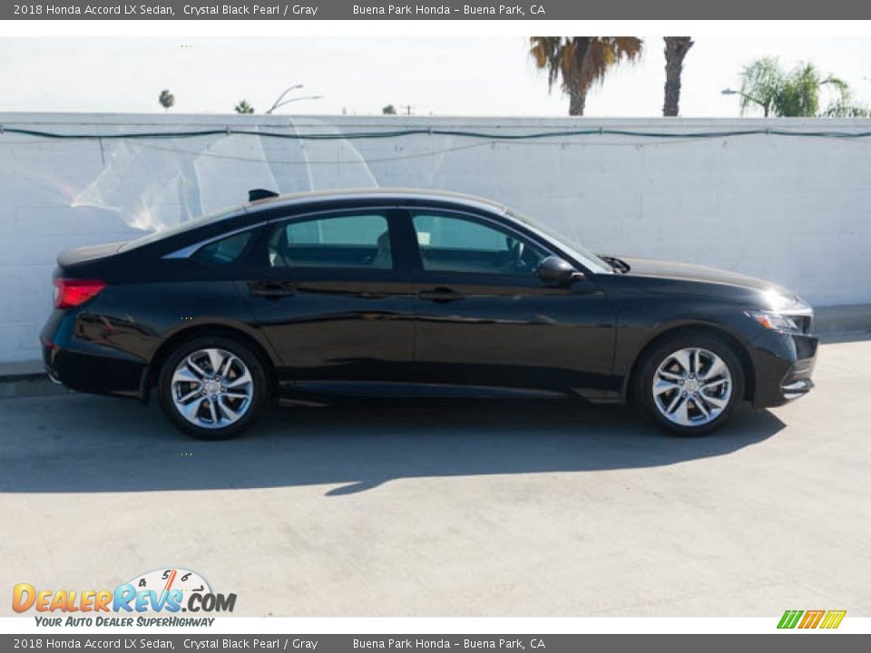 2018 Honda Accord LX Sedan Crystal Black Pearl / Gray Photo #14